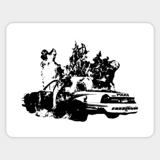 Burning Car - 1312 Sticker